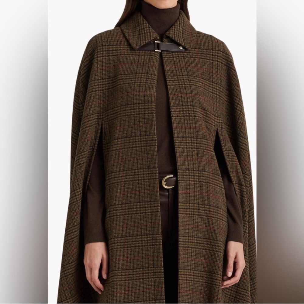 Lauren Ralph Lauren Brown Wool cape